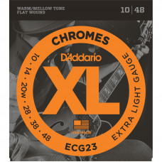 DADDARIO ECG 23 струны для электрогитары Extra Light хром 3-я в оплетке 10-48